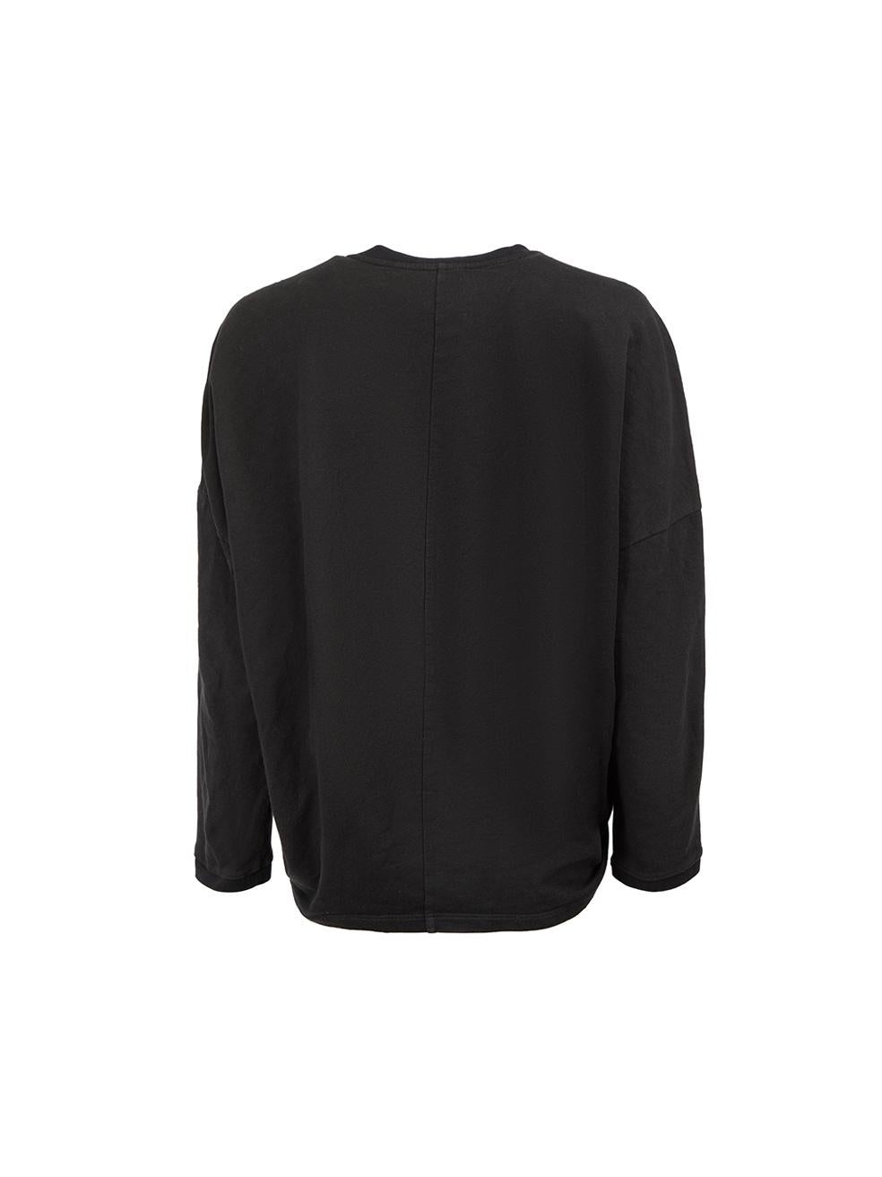 Giambattista Valli Black Felt Layer Sweatshirt Size XS In Good Condition For Sale In London, GB