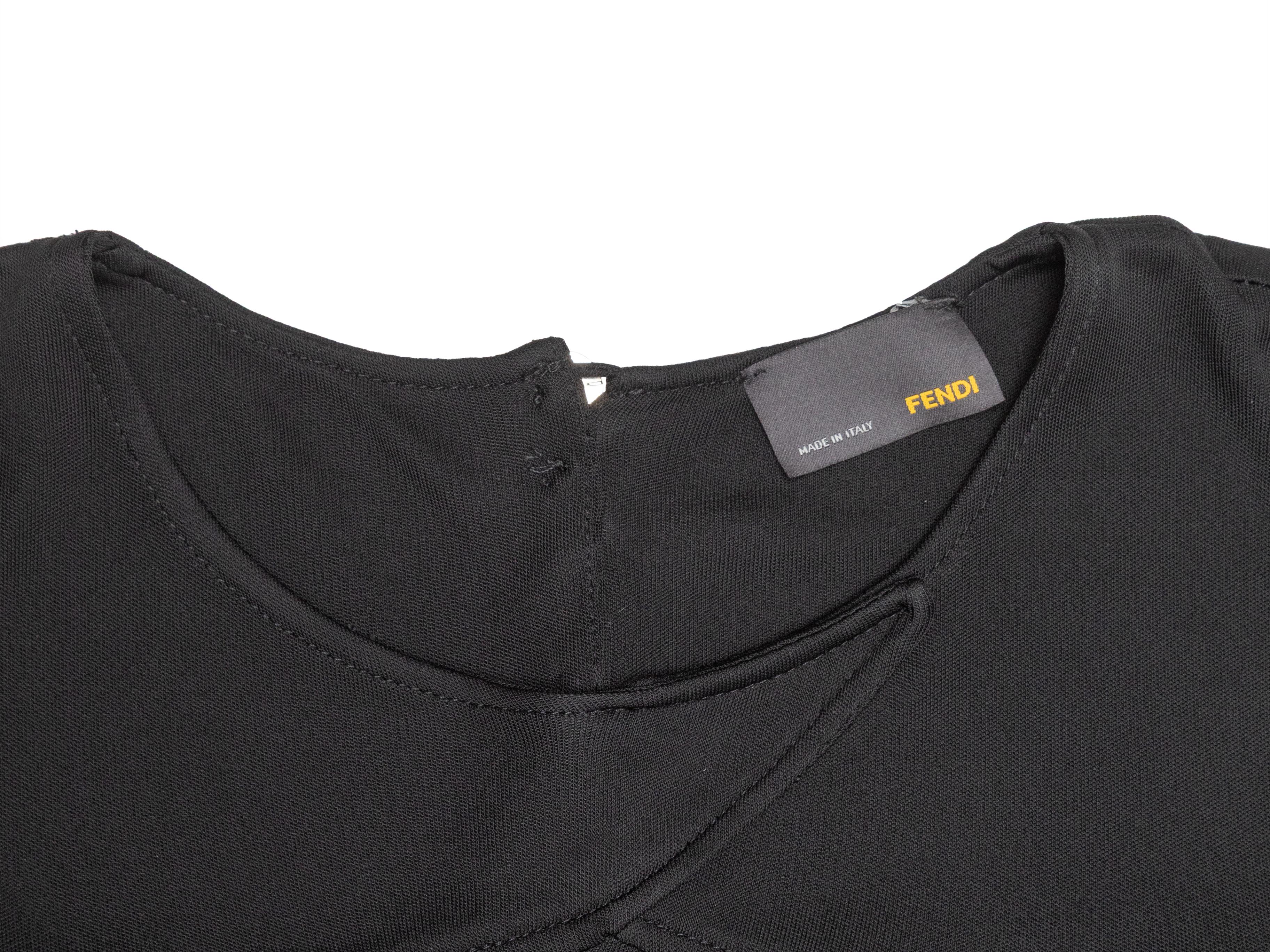De las mujeres Vestido negro de manga larga Fendi Talla IT 38 en venta
