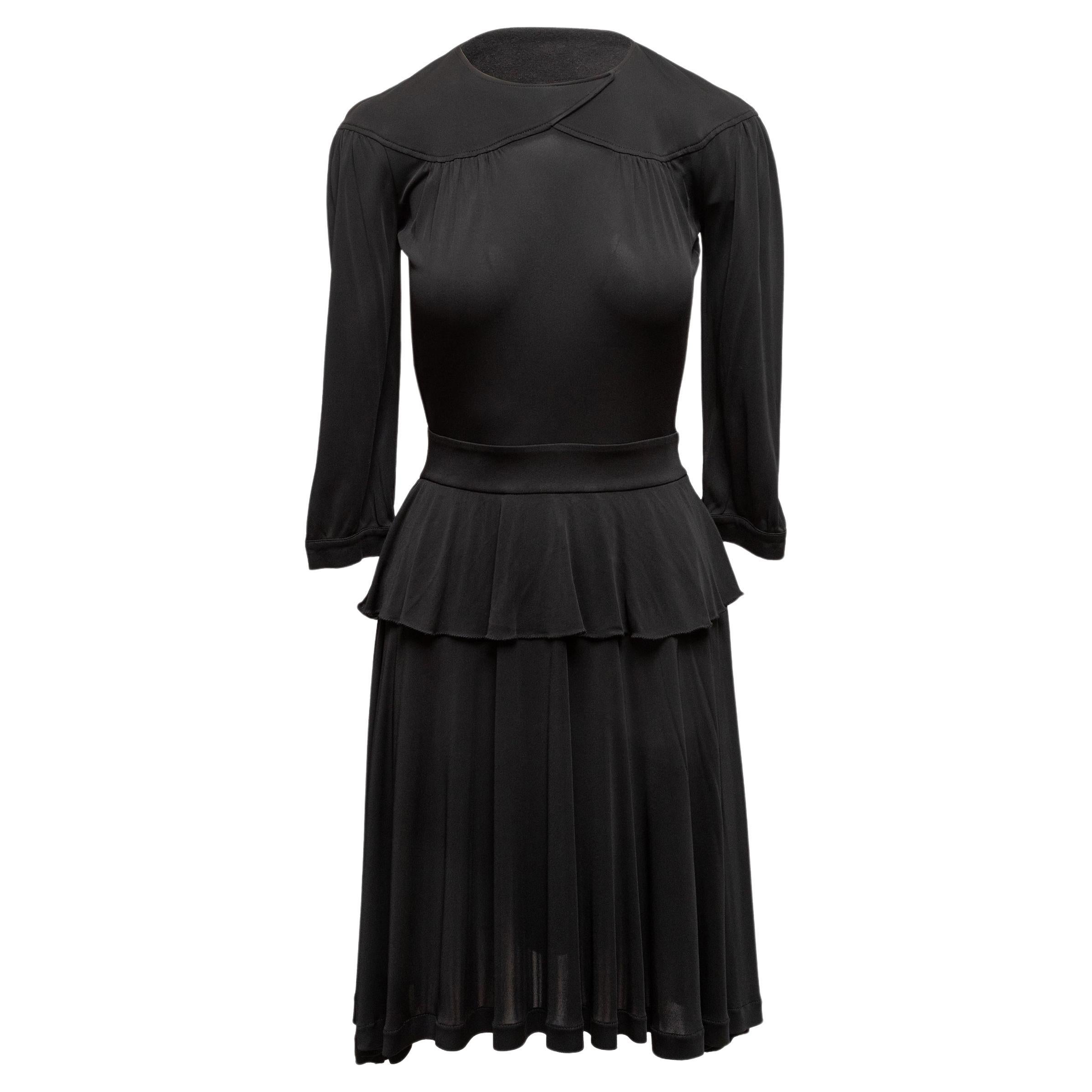 Vestido negro de manga larga Fendi Talla IT 38