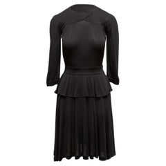 Black Fendi Long Sleeve Dress Size IT 38