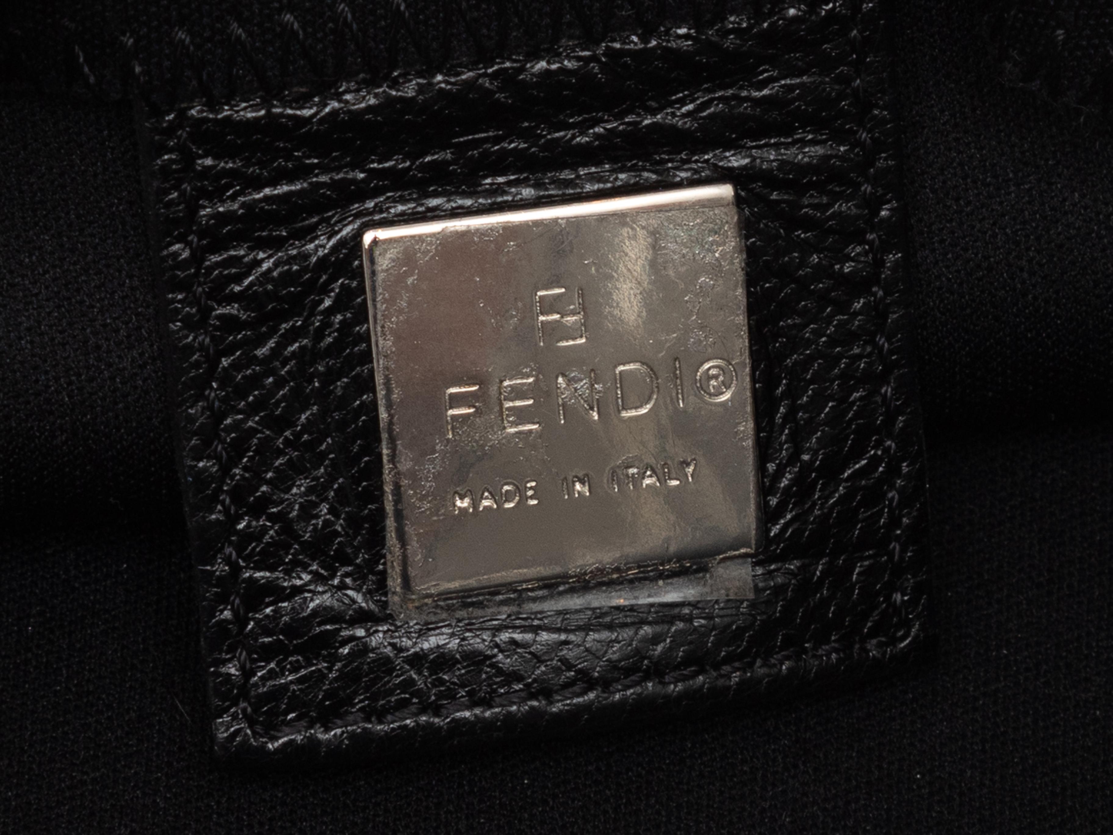 Black Fendi Neoprene & Leather Baguette Bag 1