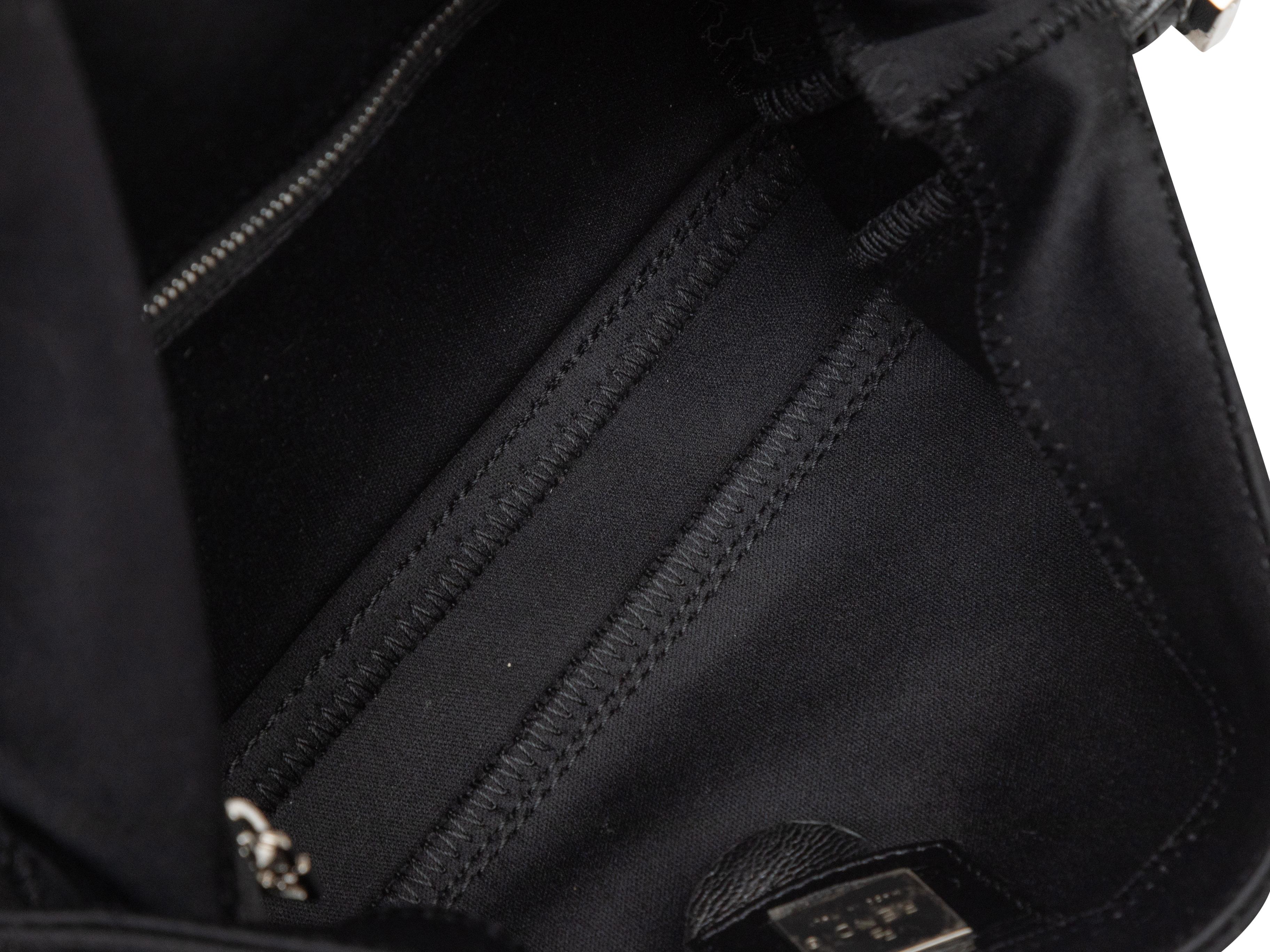 Black Fendi Neoprene & Leather Baguette Bag 2