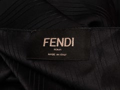 Top nero a righe senza maniche Fendi taglia M US