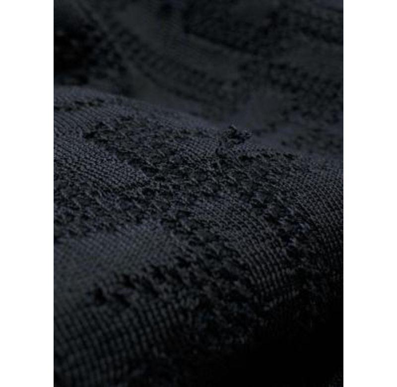 Fendi Black FF Stretch-Knit Top - xxs For Sale 3