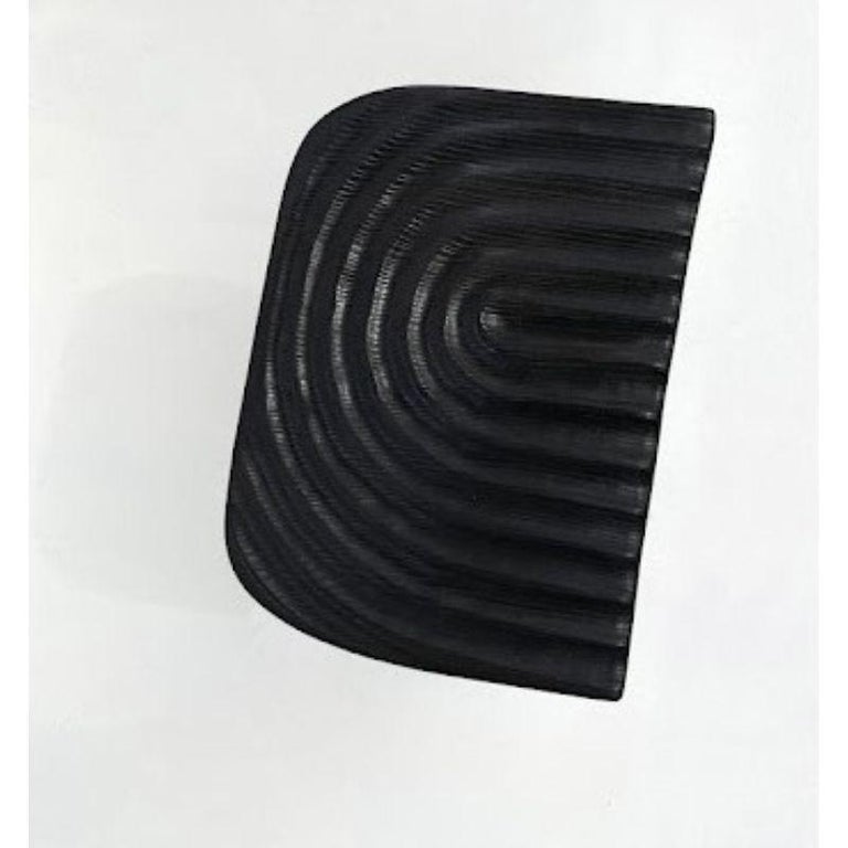 Modern Black Fingerprint Stool by Victor Hahner For Sale