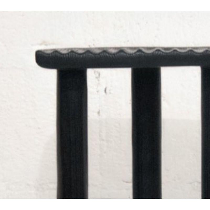 German Black Fingerprint Stool by Victor Hahner For Sale