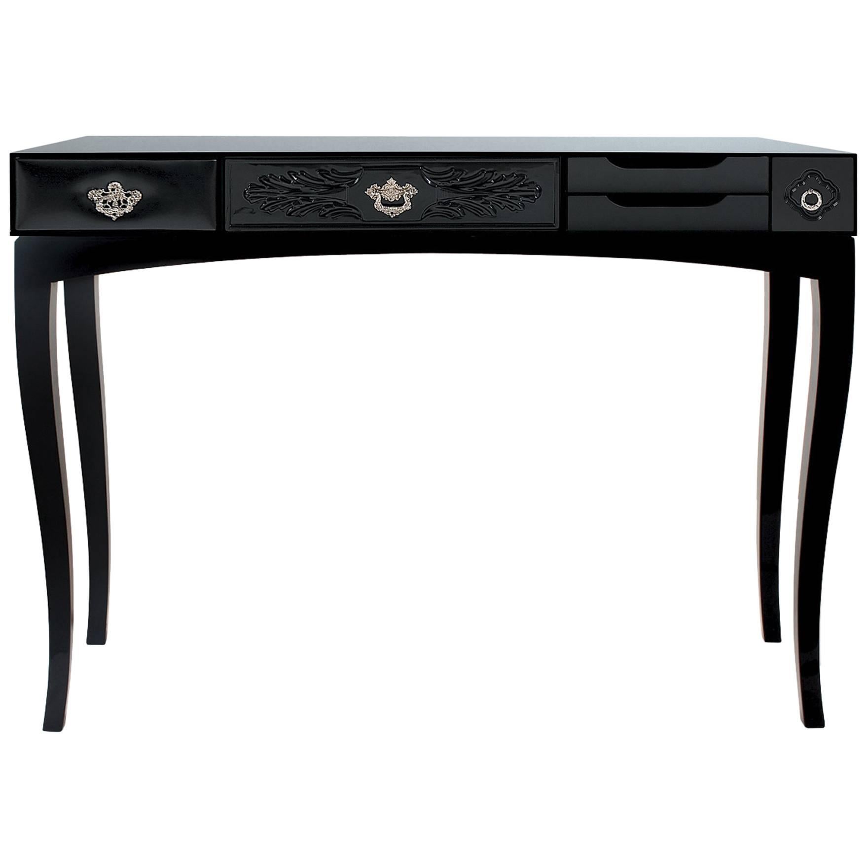 Black Finishes Console Table