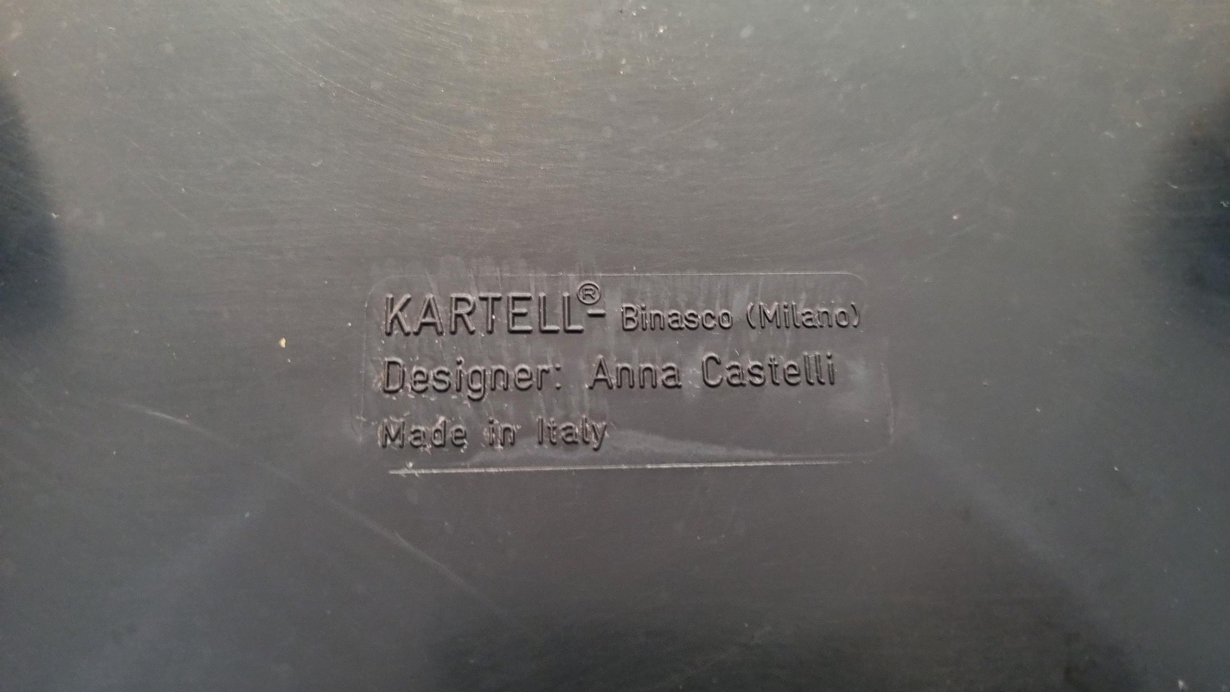 Black first edition modules by Anna Castelli Ferrieri for Kartell, 1960s in vendita 8