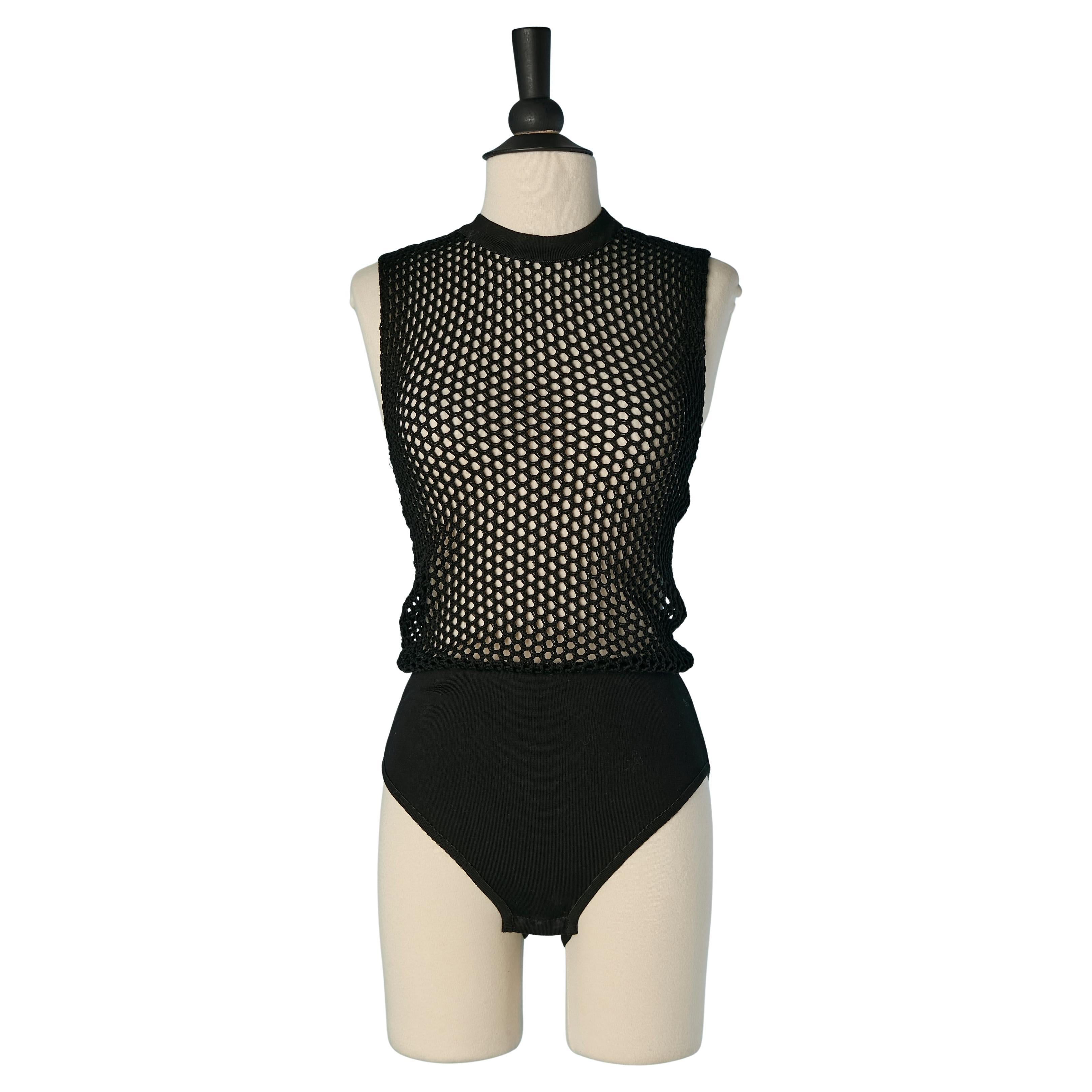 Body de rejilla negro ALEXANDRE VAUTHIER en venta