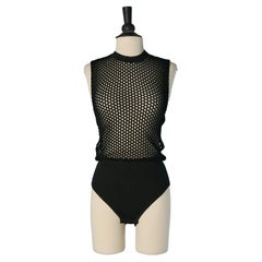 Black fishnet body-suit ALEXANDRE VAUTHIER