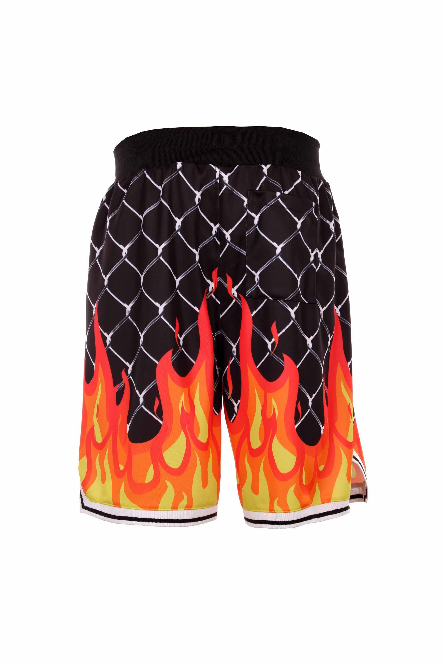 shorts with flames