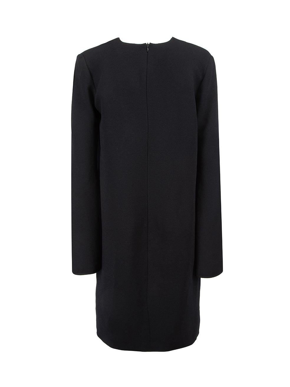 Ellery Black Flared Sleeves Knee Length Dress Size M In Good Condition For Sale In London, GB