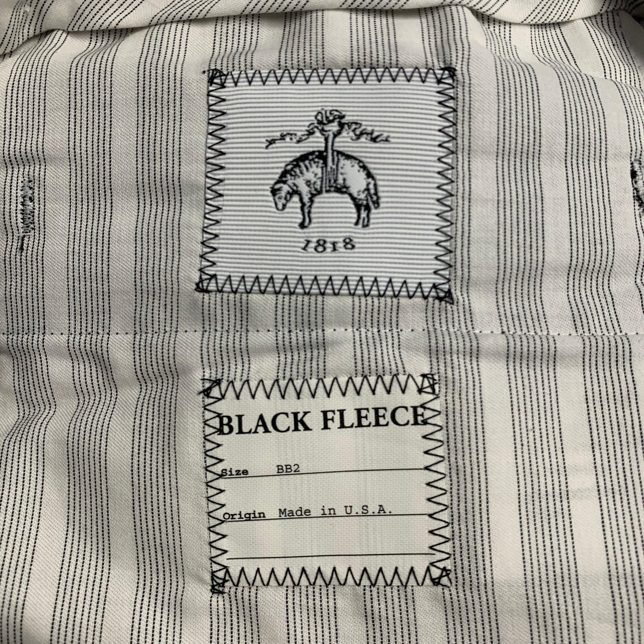 Men's BLACK FLEECE Size 32 Black Wool Tuxedo Dress Pants For Sale
