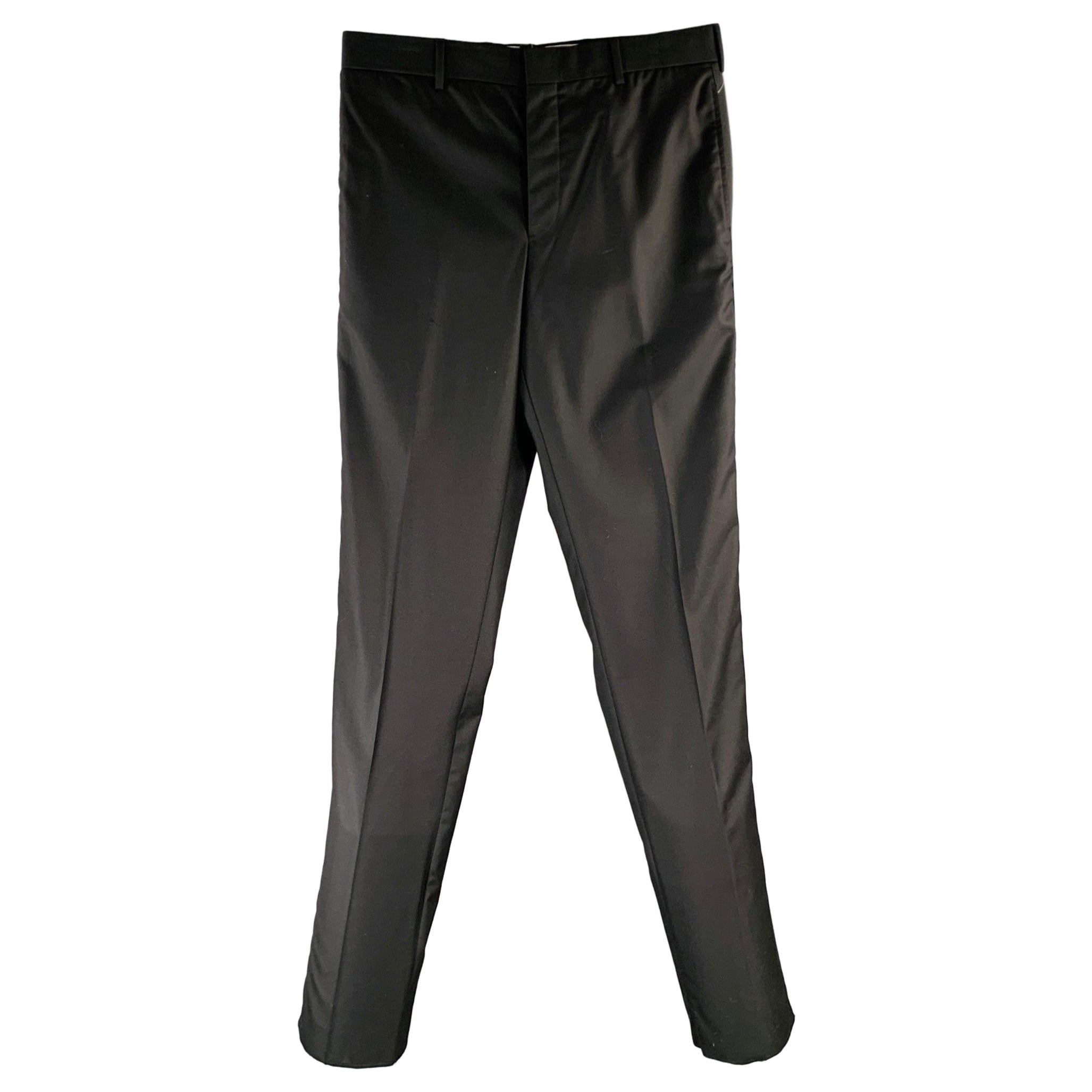 Black Fleece Taille 32 Pantalon de smoking en laine noire