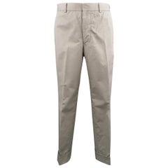 BLACK FLEECE Size 32 Light Gray Cotton Cuffed Chino Pants