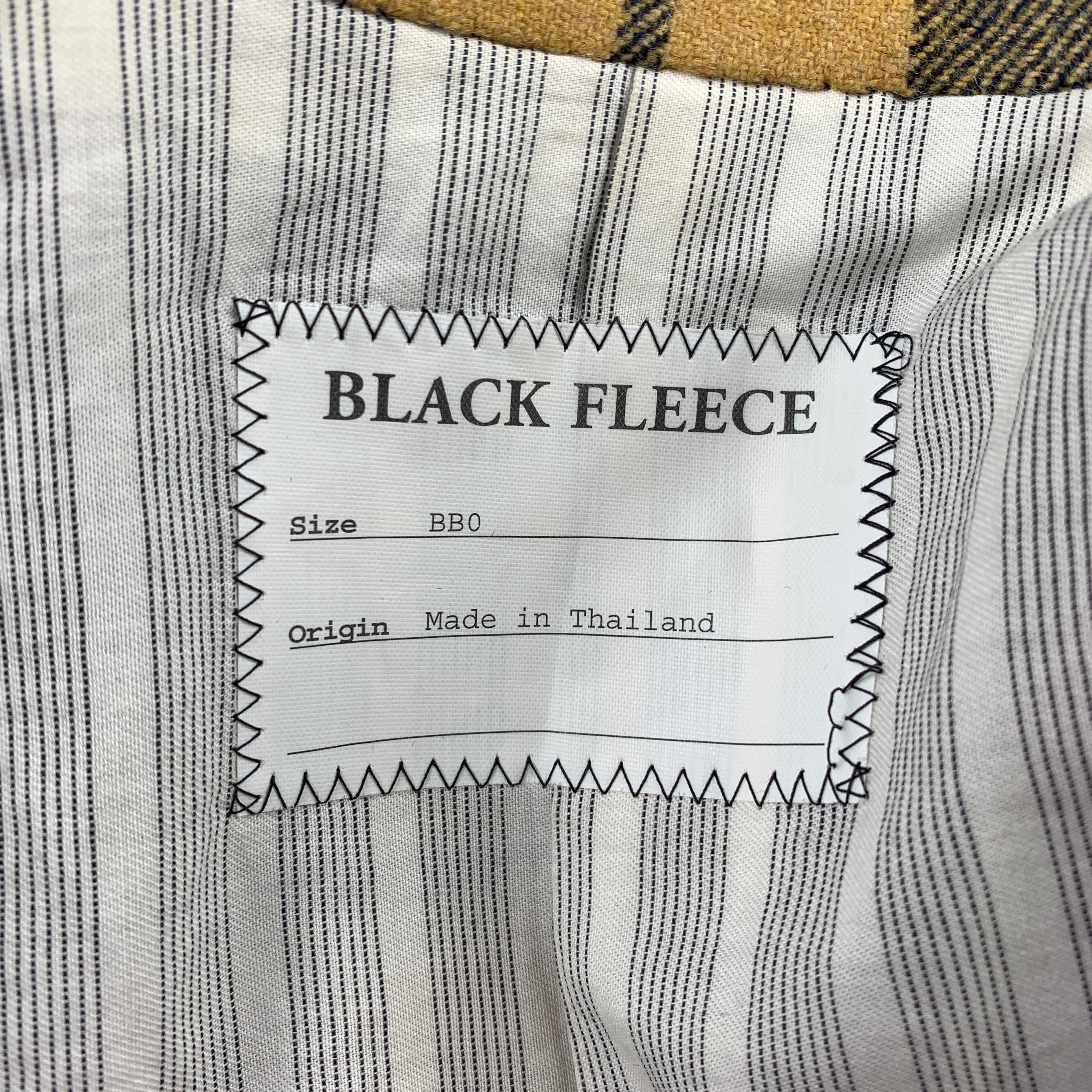 BLACK FLEECE Size 36 Multi-Color Plaid Wool Notch Lapel Suit 4