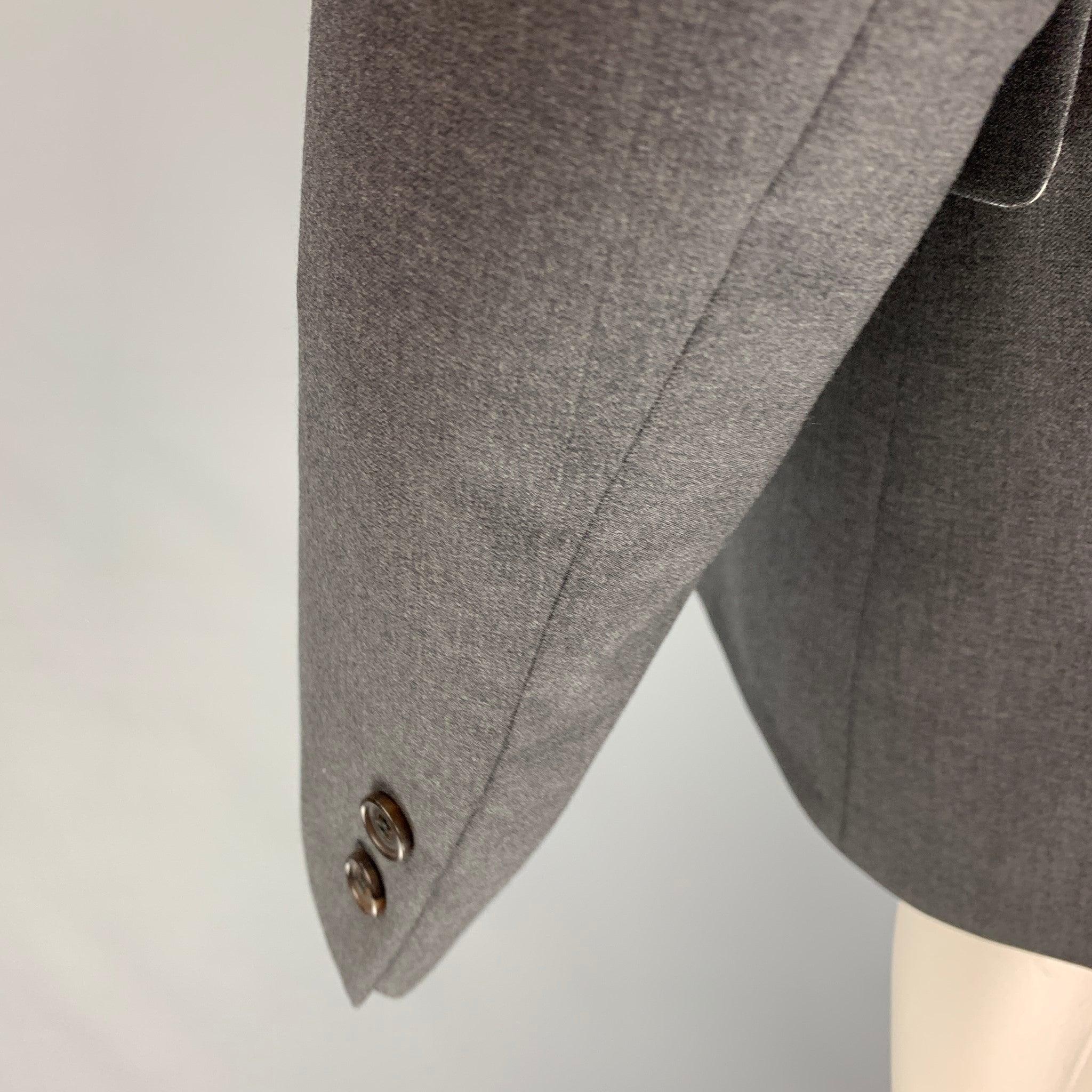 Men's BLACK FLEECE Size 38 Dark Gray Wool Notch Lapel Sport Coat For Sale