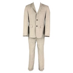 BLACK FLEECE Size 38 Grey Silver Linen Blend Single breasted Sport Coat