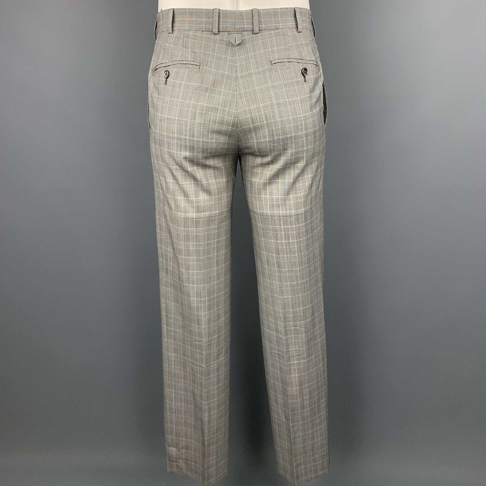 grey glen plaid suit