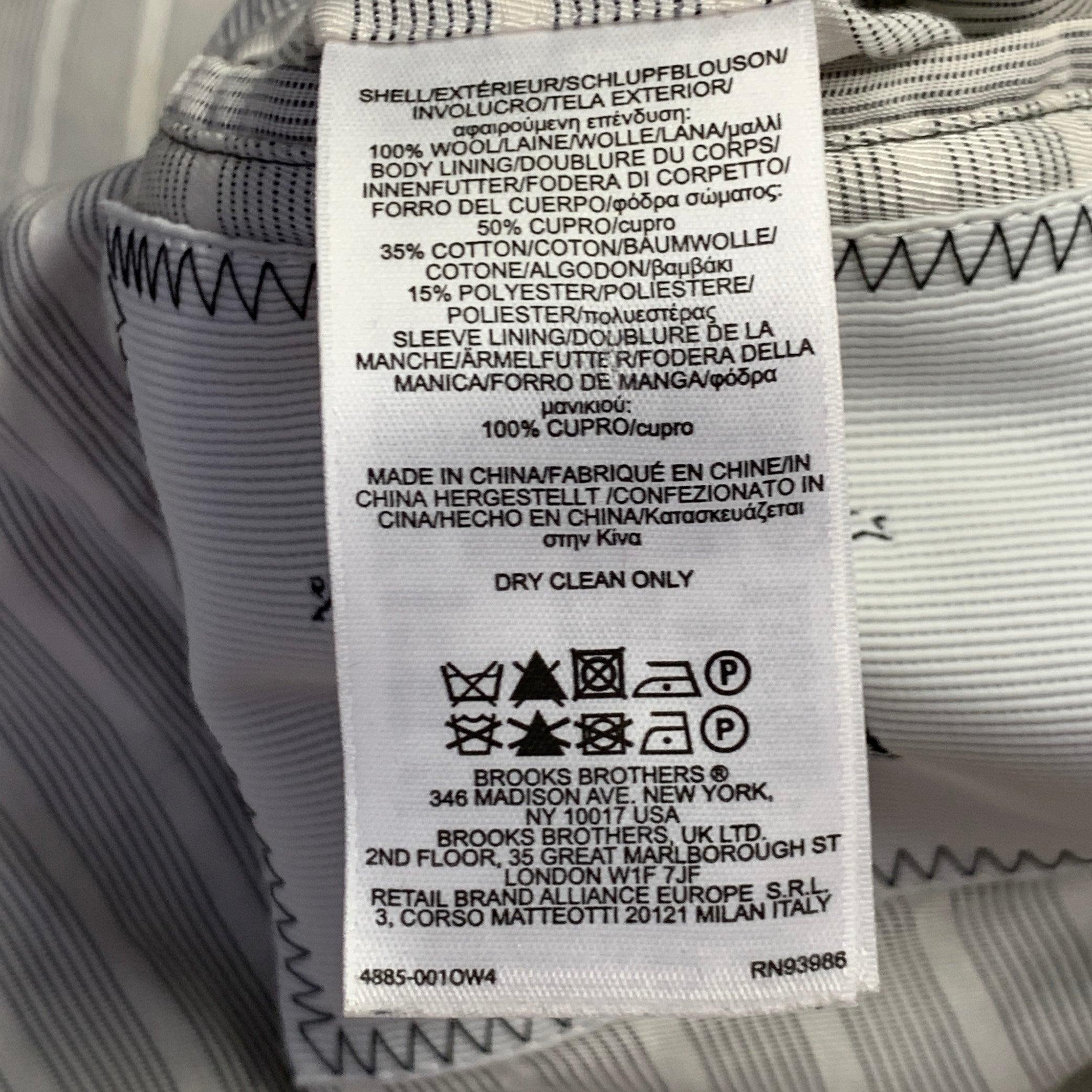 BLACK FLEECE Größe 40 Beige Mehrfarbig Hahnentritt Wolle Zweireiher Trenchcoat mit Gürtel im Angebot 4