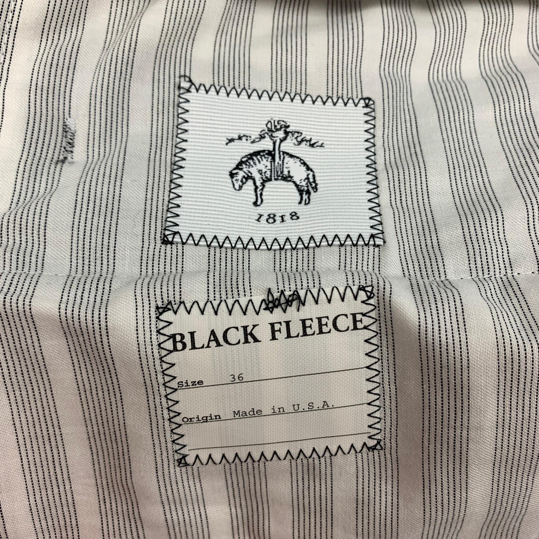 BLACK FLEECE Size 42 Dark Gray Stripe Wool Notch Lapel Suit 4