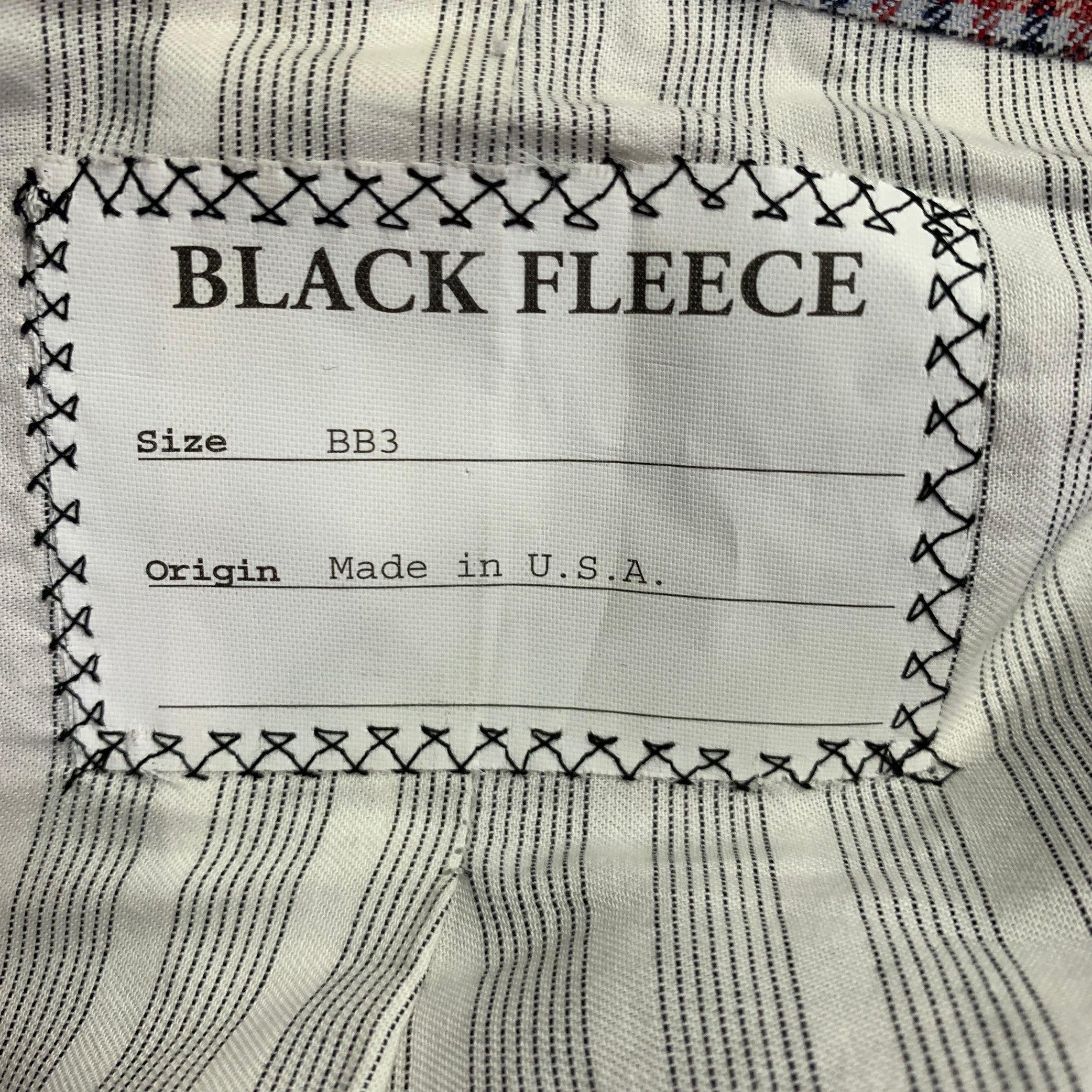 Black Fleece Taille 42 Regular Grey Red Black Plaid Sport Coat en vente 5