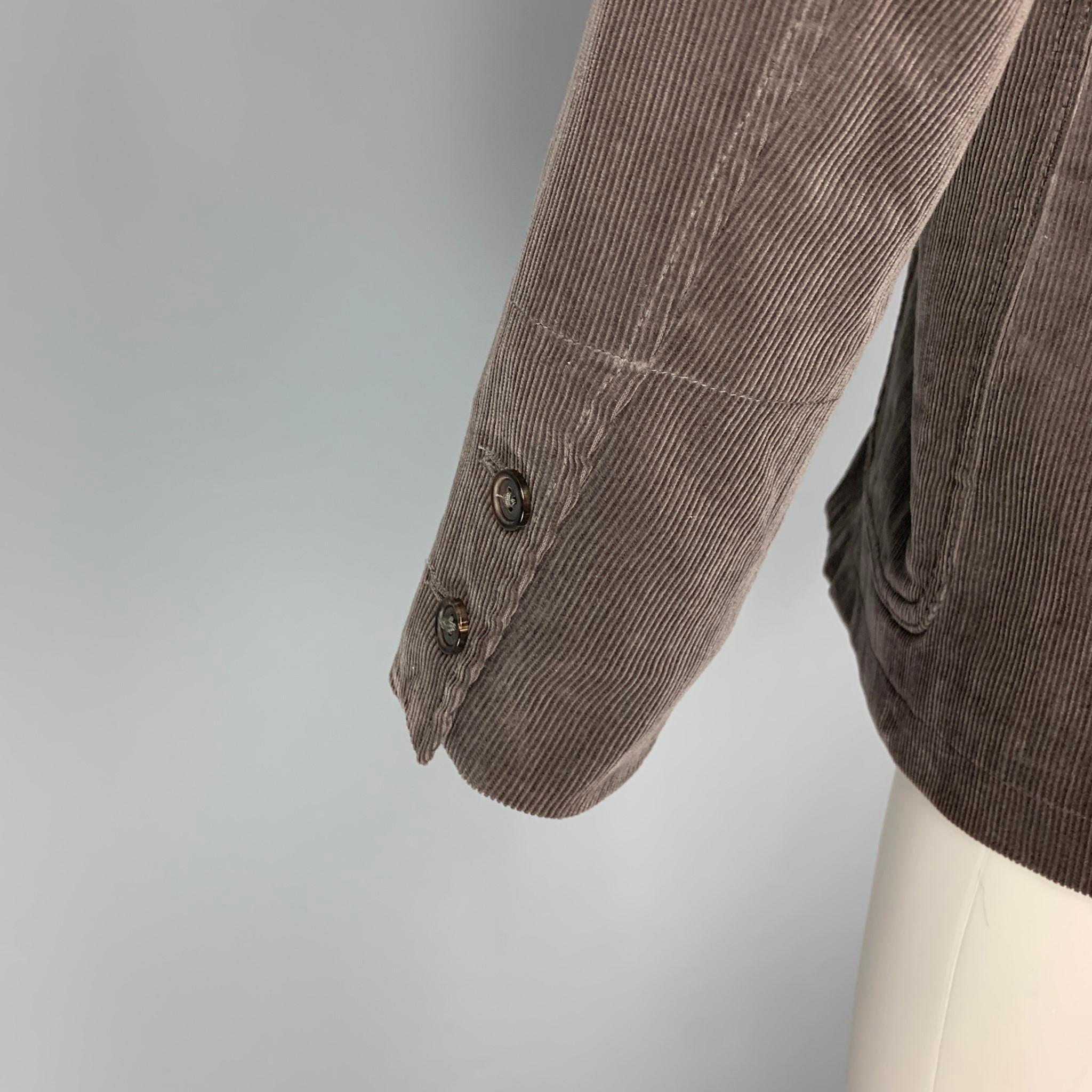 Men's BLACK FLEECE Size M Gray Corduroy Cotton Jacket