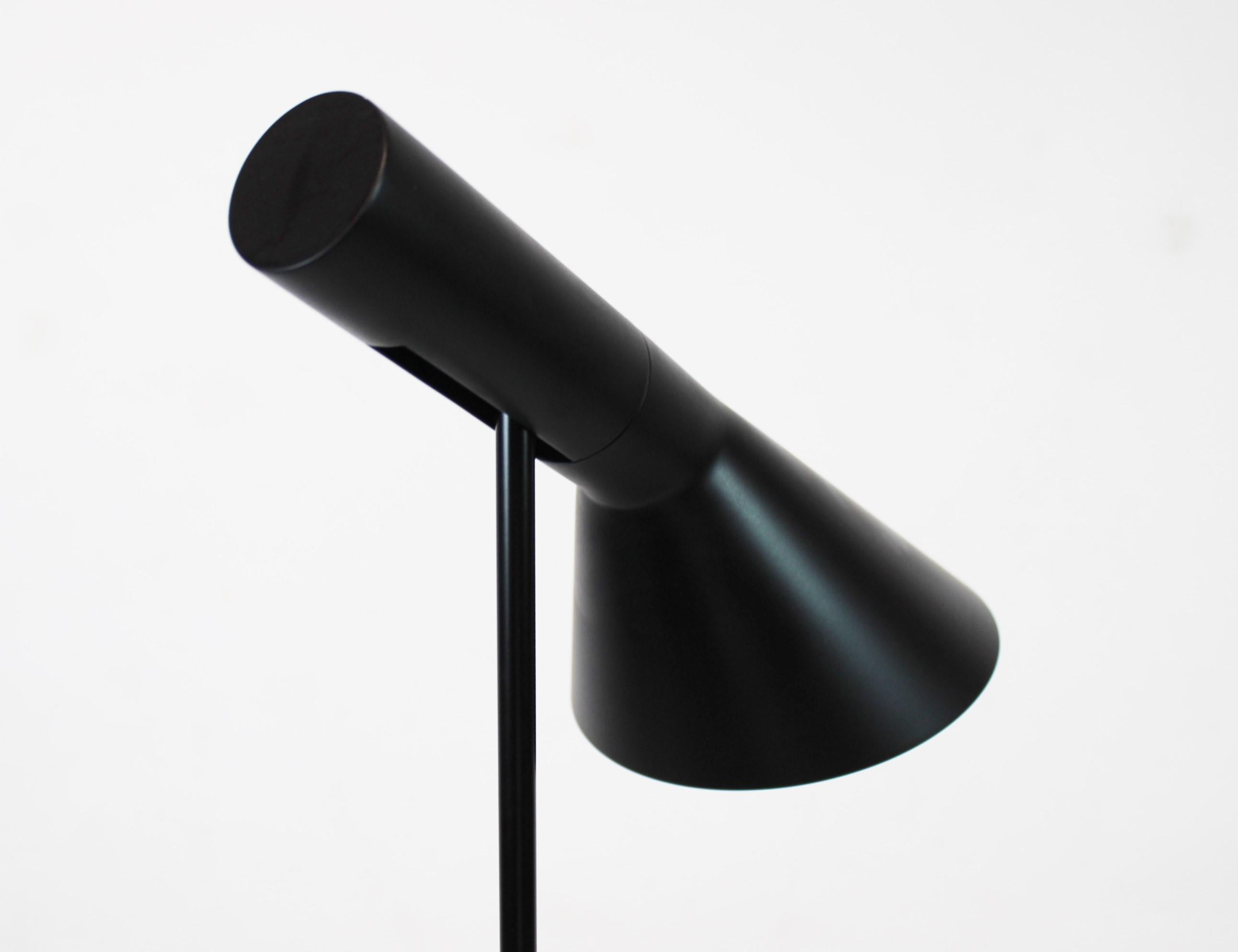 Metal Black Floor Lamp by Arne Jacobsen and Louis Poulsen For Sale