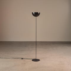 Schwarze Stehlampe, Dominici, brasilianisches Mid-Century-Design des 20. Jahrhunderts