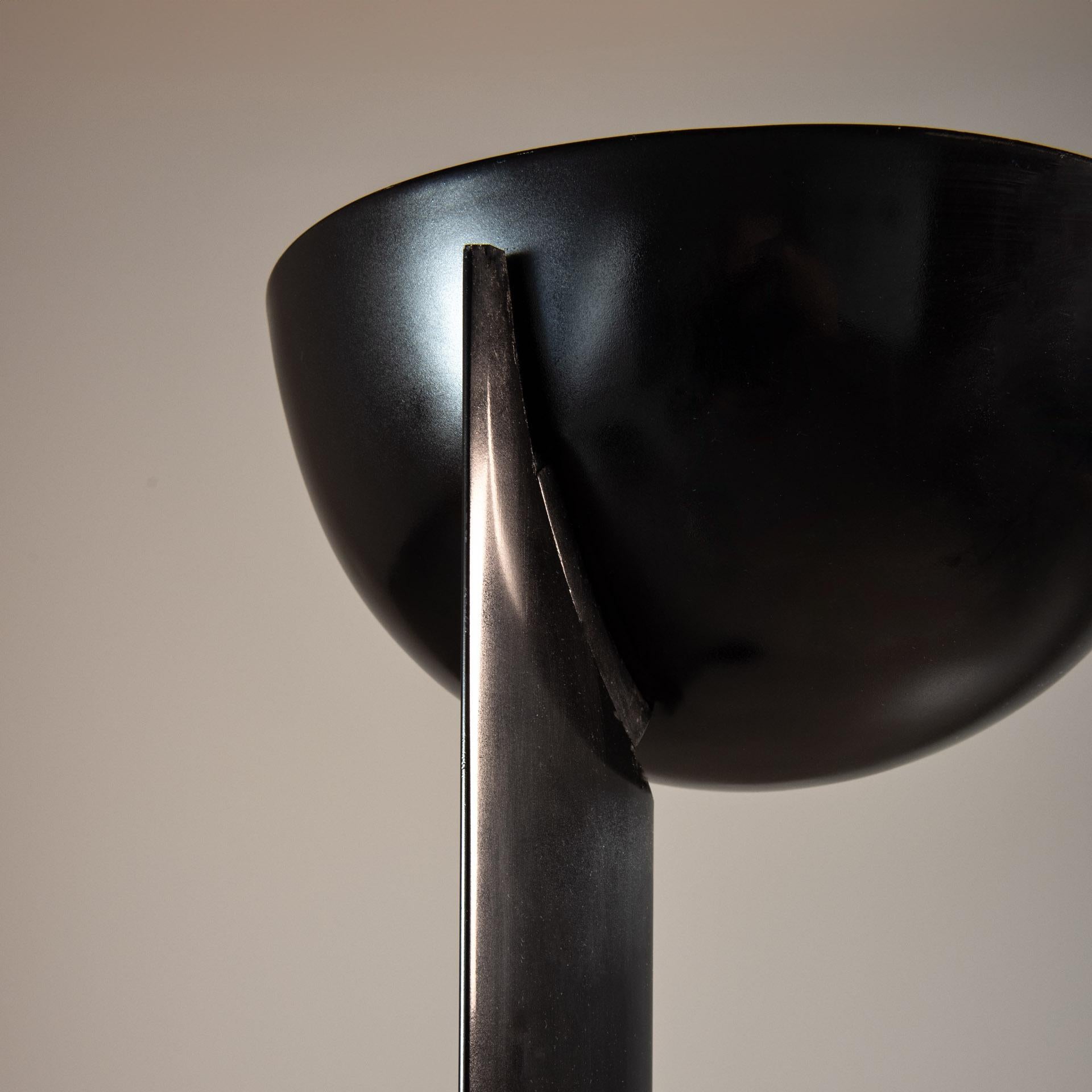 20th Century Black Floor Lamp, by Dominici, Brazilian 20th Mid-Century Design  For Sale