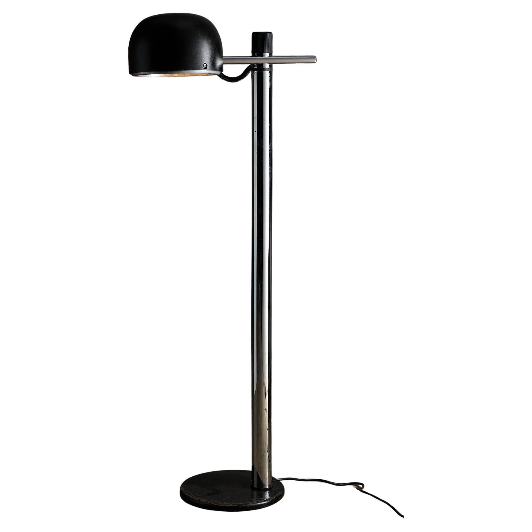 Black Floor Lamp by Enrique Franch for Metalarte, 1970s
