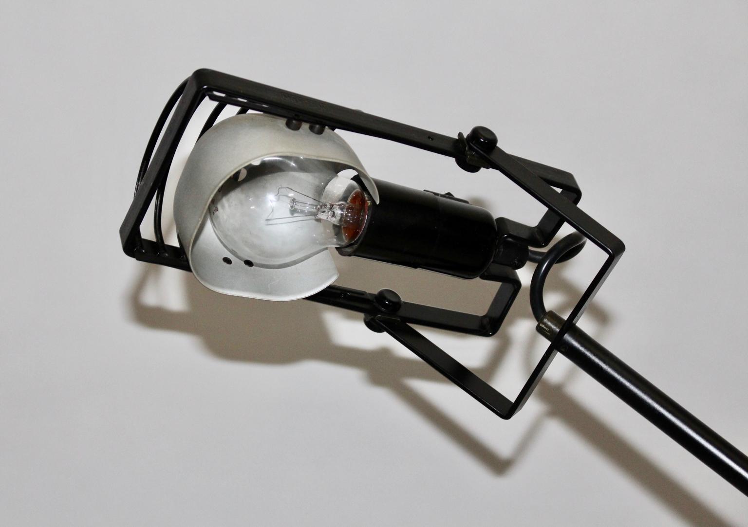 Black Floor Lamp by Ernesto Gismondi 1970 for Artemide Italy Metal, Plastic 5