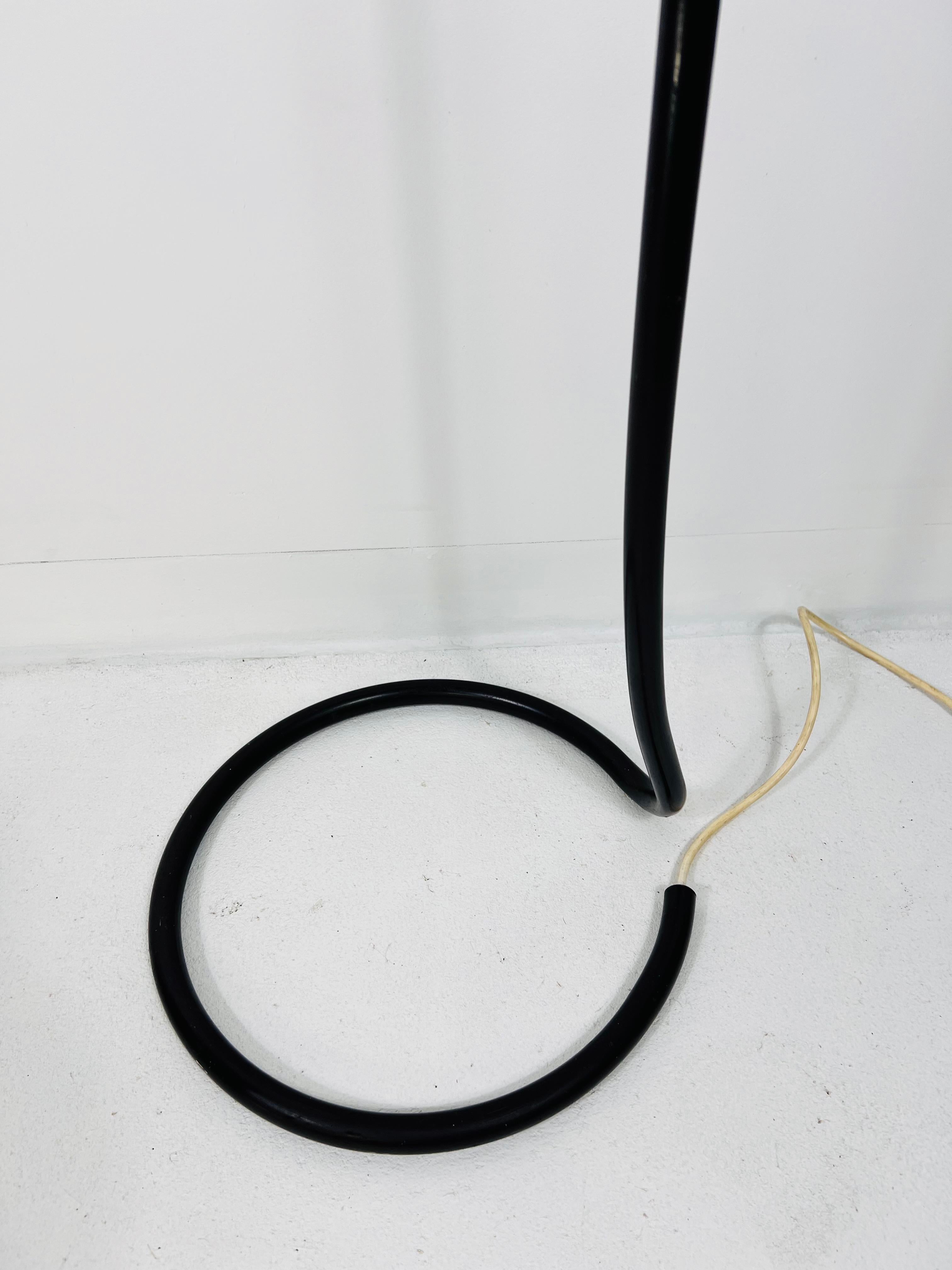Black Floor Lamp Globe by Aldo van den Nieuwelaar for Domani Designs, Amsterdam For Sale 1