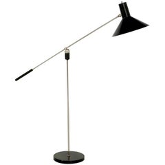 Black Floor Lamp, Magneto Designed by H. Fillekes for Artifort, 1958