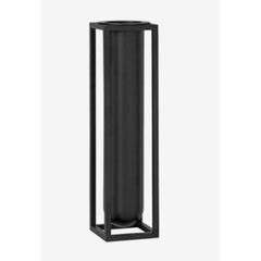 Black Flora Kubus Vase by Lassen