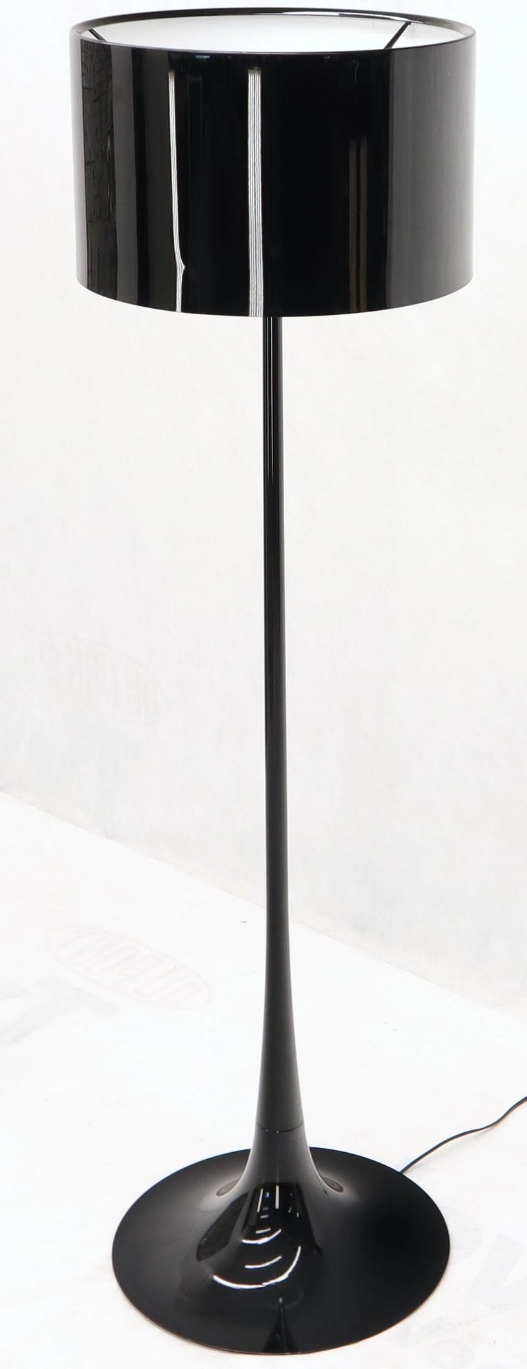 Black Flos Spun Tulip Base Light Floor Lamp by Sebastian Wrong at 1stDibs