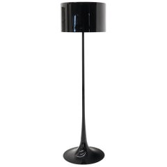 Black Flos Spun Tulip Base Light Floor Lamp by Sebastian Wrong