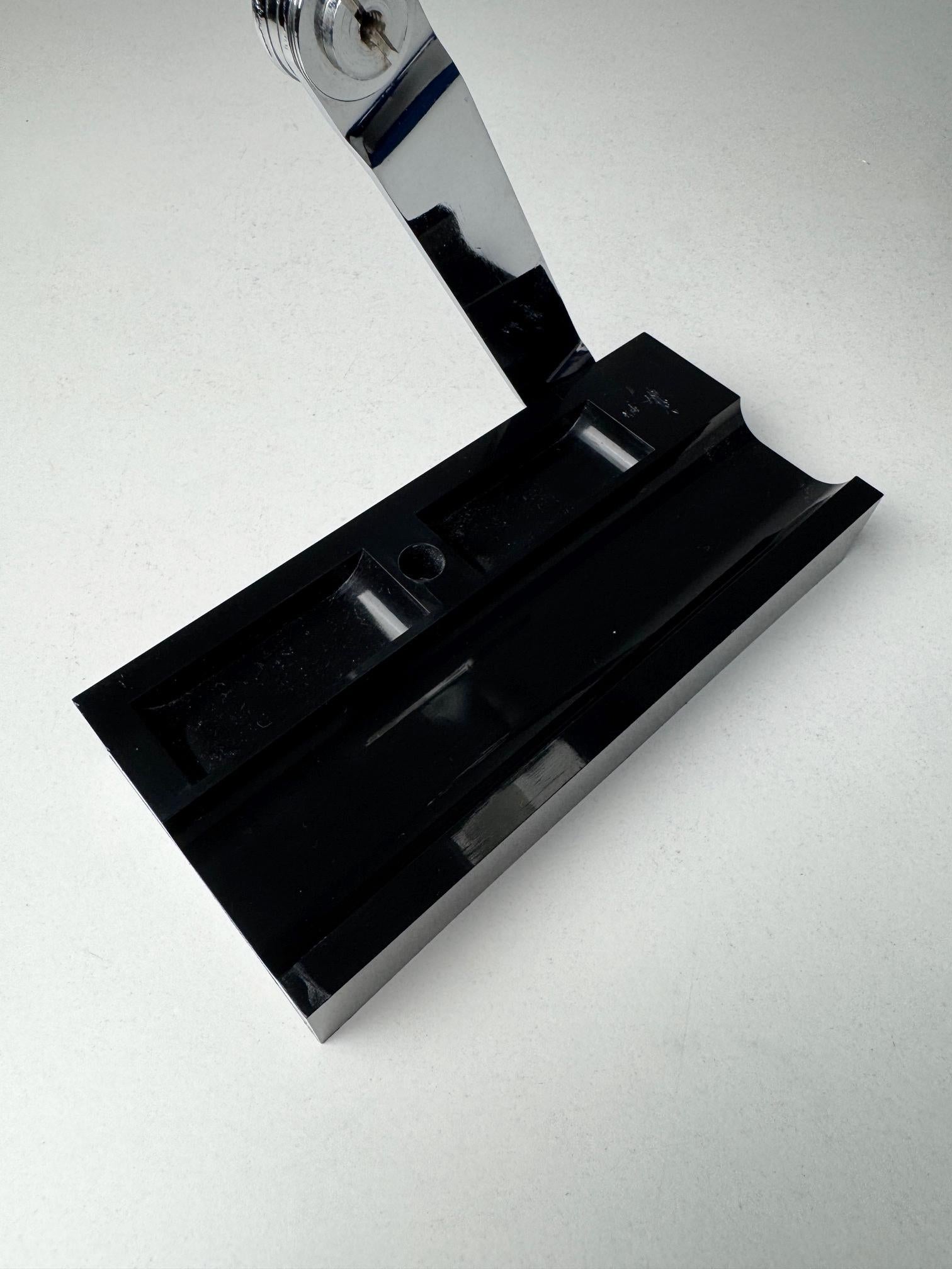 Late 20th Century Black folding table lamp by Lamsar Spain 1970's For Sale
