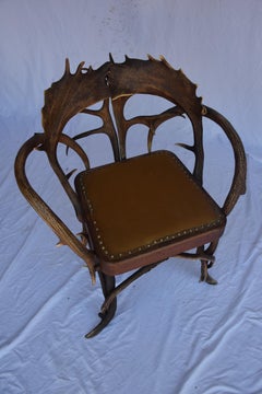 Sedia in corno Black Forest