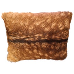 Paire de coussins en fourrure de cerf rouge de la Forêt-Noire autrichienne Sofina Boutique Kitzbühel