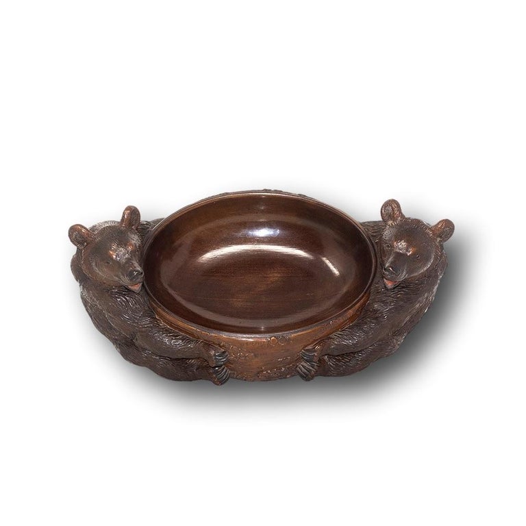 Black Forest Bear Fruit Bowl at 1stDibs