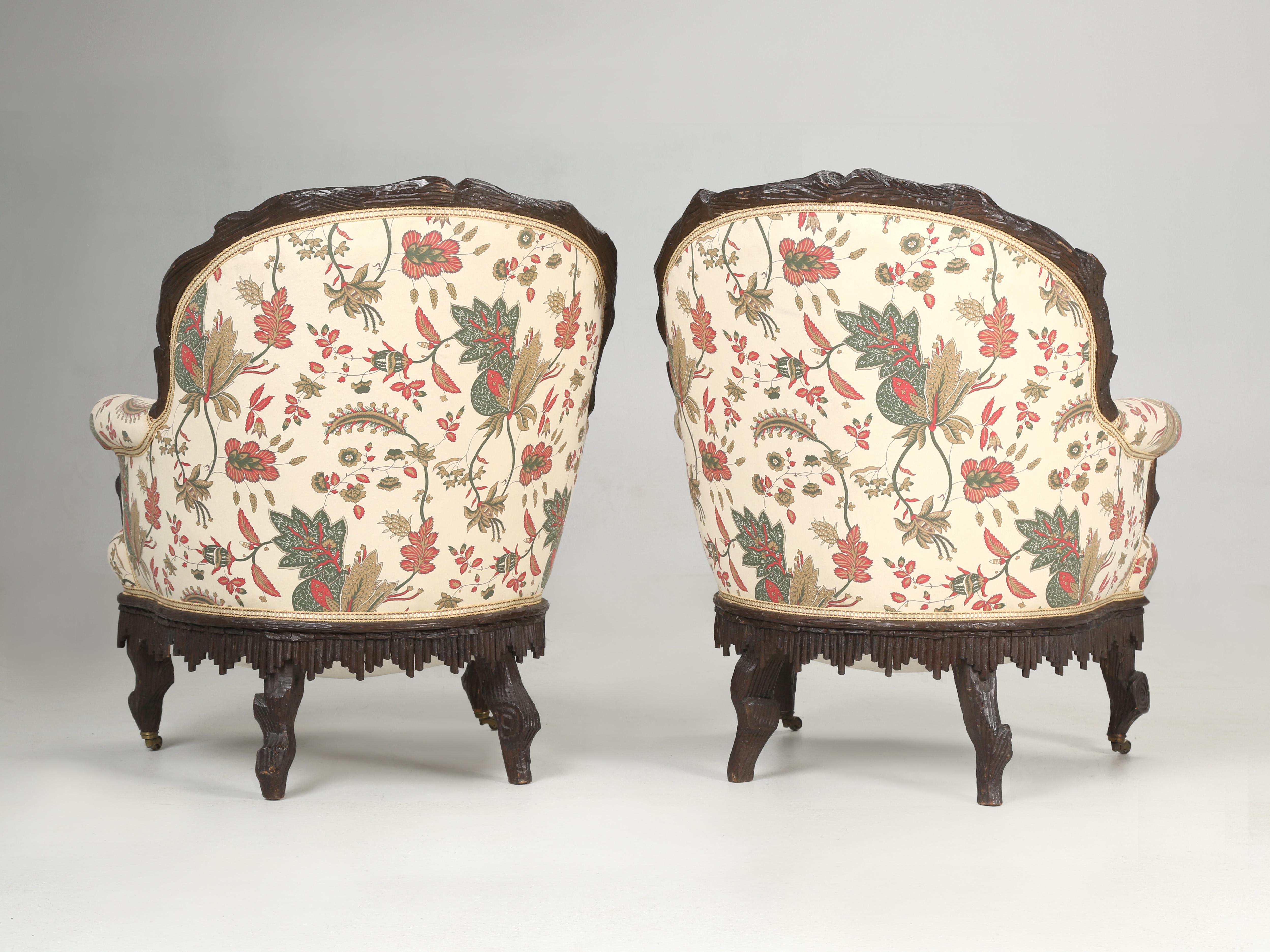 Black Forest Bergère Chairs c1800's Huge Collection of Black Forest Pieces Avail For Sale 5