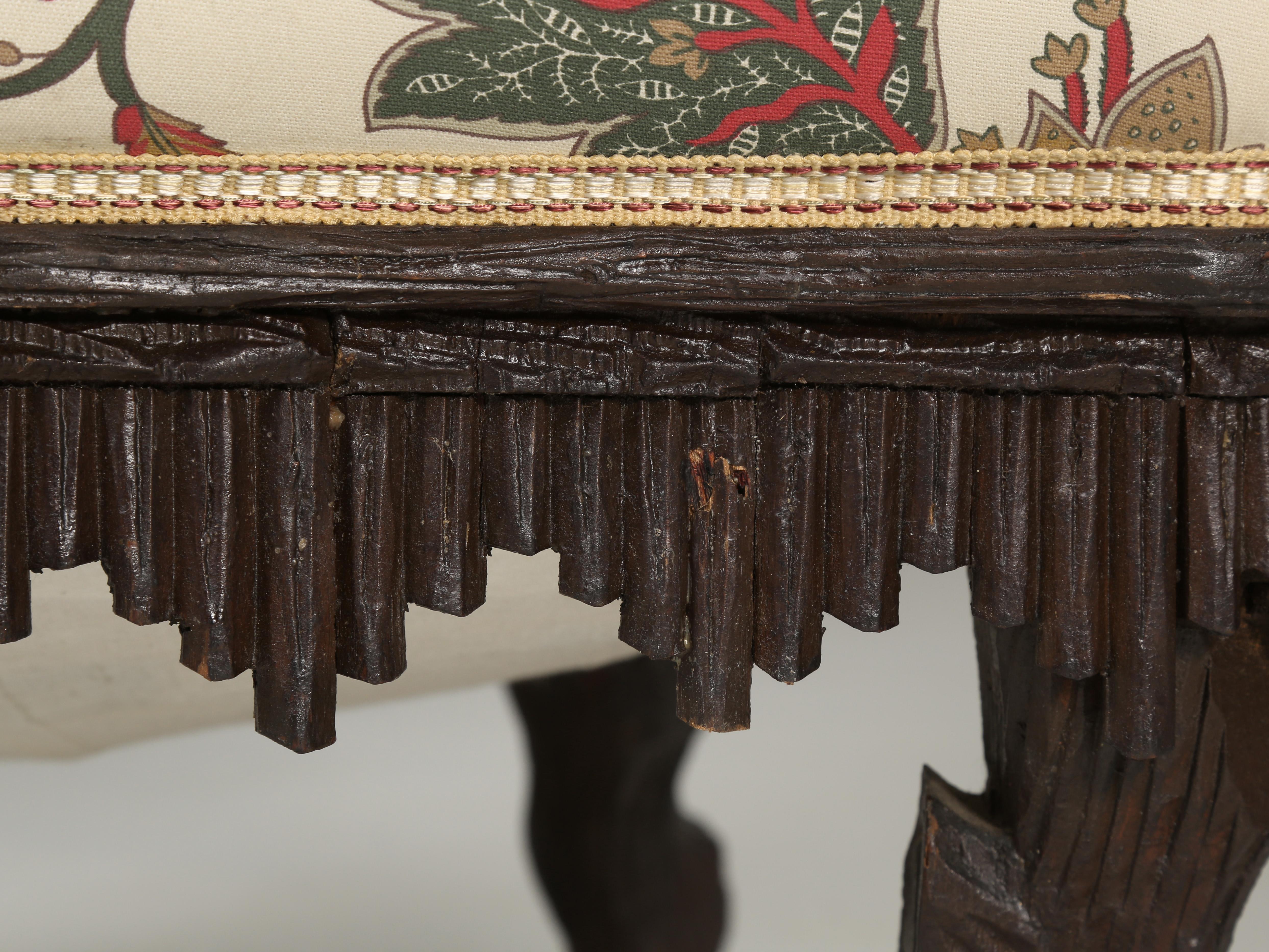 Black Forest Bergère Chairs c1800's Huge Collection of Black Forest Pieces Avail For Sale 1