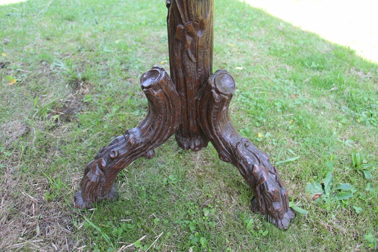 Wood Black Forest Bistro Table For Sale