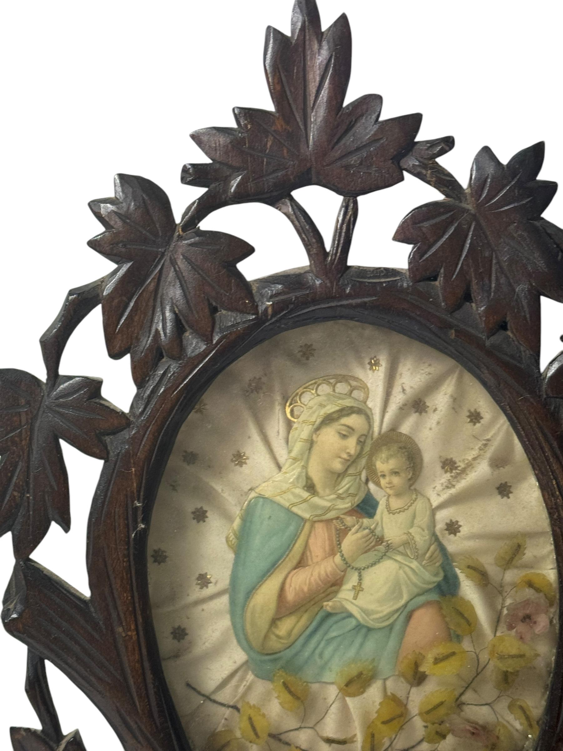 Hollywood Regency Black Forest Brienz wood carved Monastery Work Wall Decor, Antique Austria 1910s For Sale