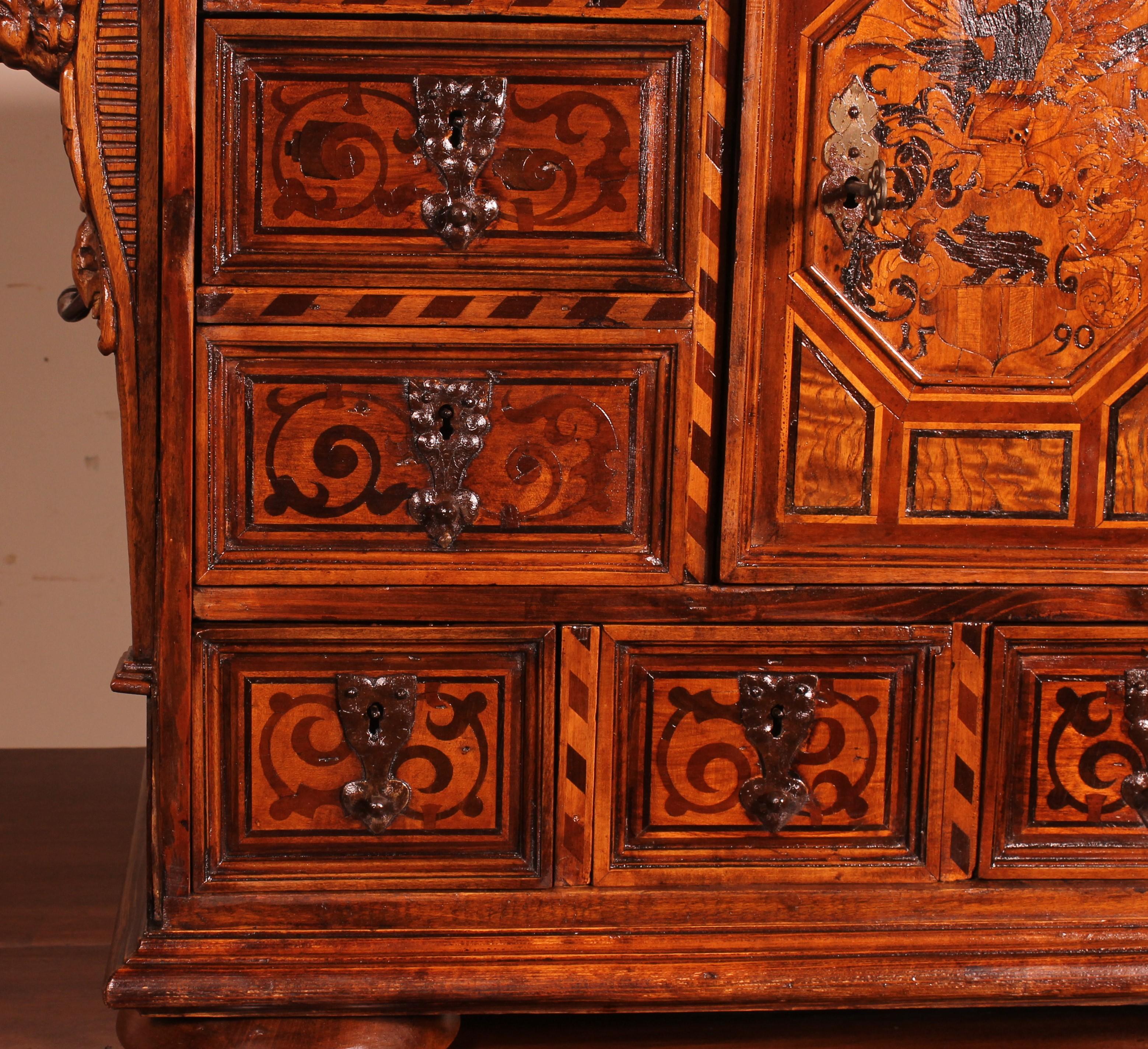 Black Forest Cabinet Dated 1590 For Sale 4