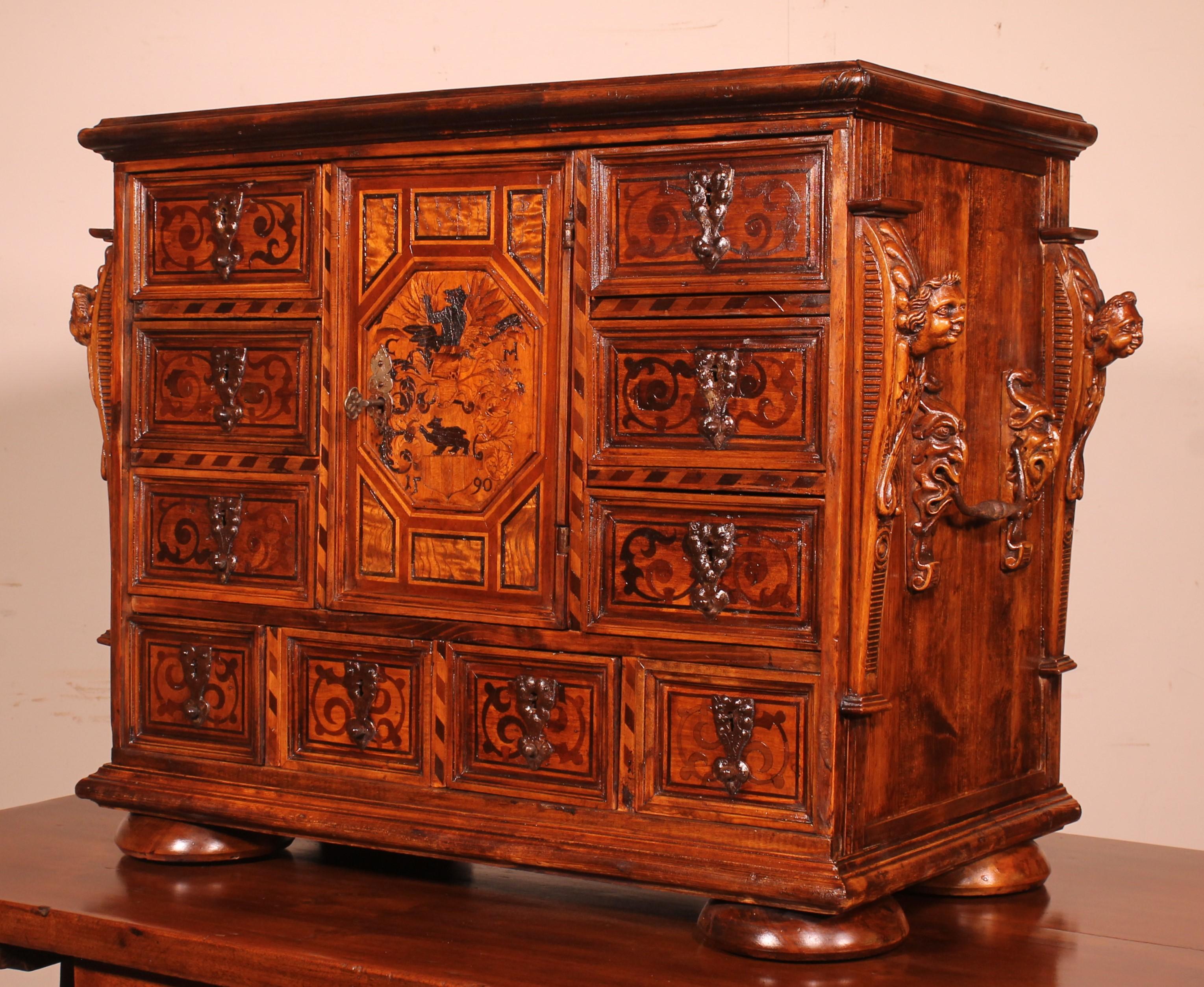 Black Forest Cabinet Dated 1590 For Sale 10