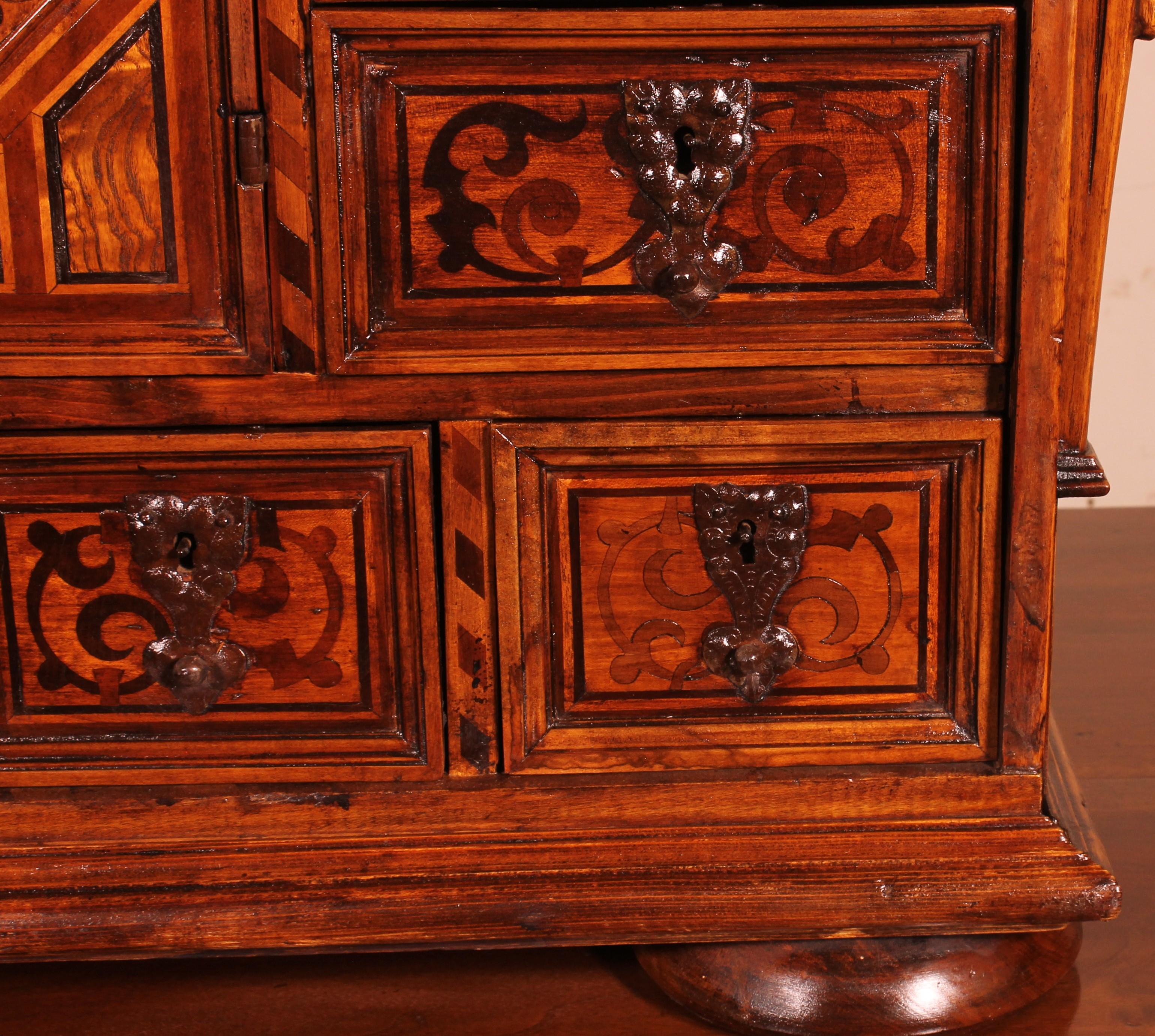 German Black Forest Cabinet Dated 1590 For Sale