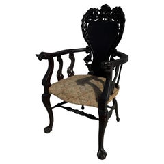 Black Forest Carved Armchair