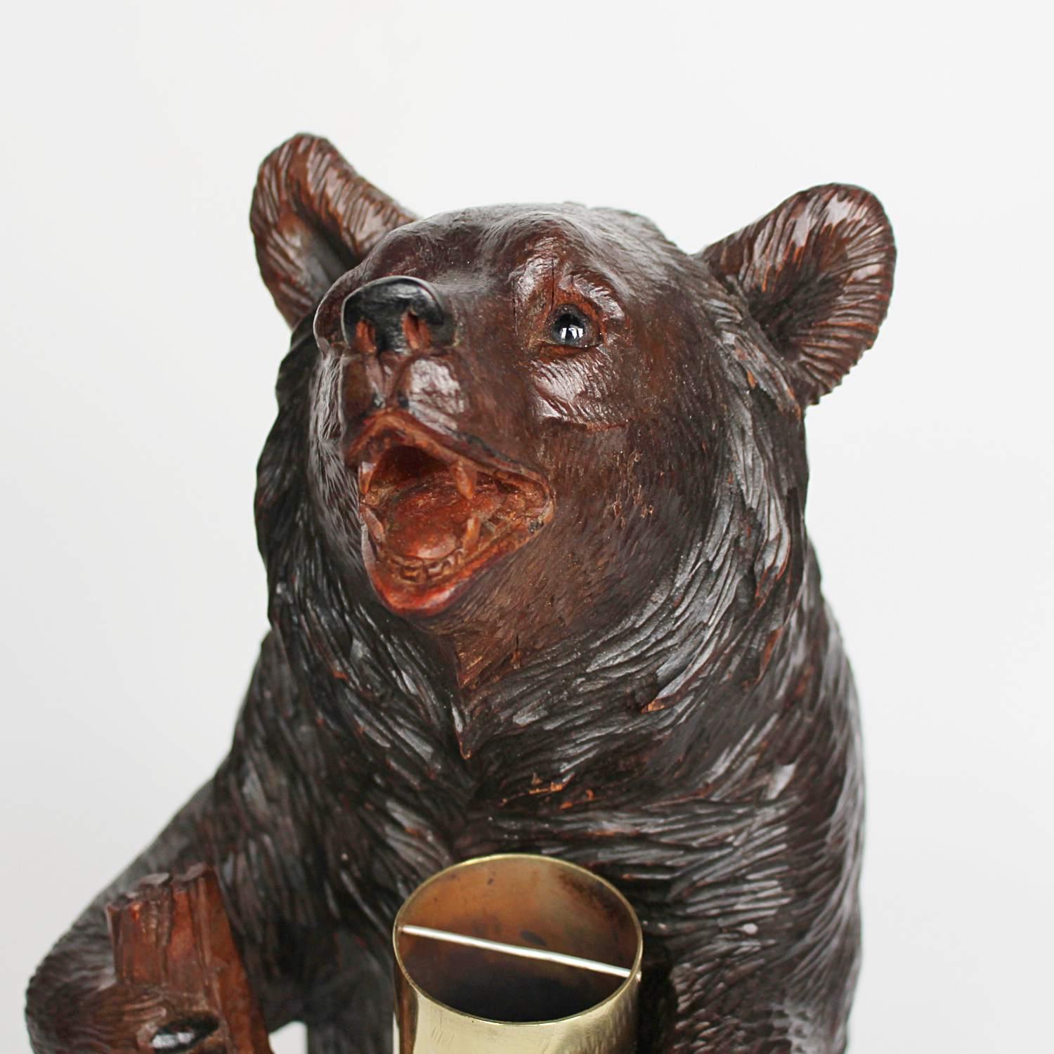 Black Forest Carved Bear 3